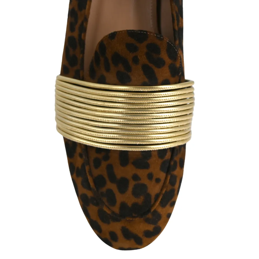 Rendez Vous Animal Print Loafers