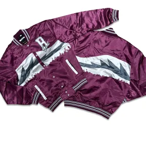 RETRO LABEL JACKET (BURGUNDY)