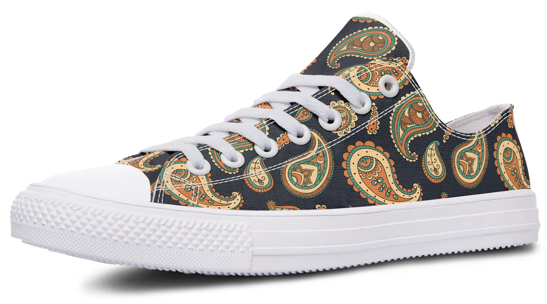 Retro Paisley Low Tops