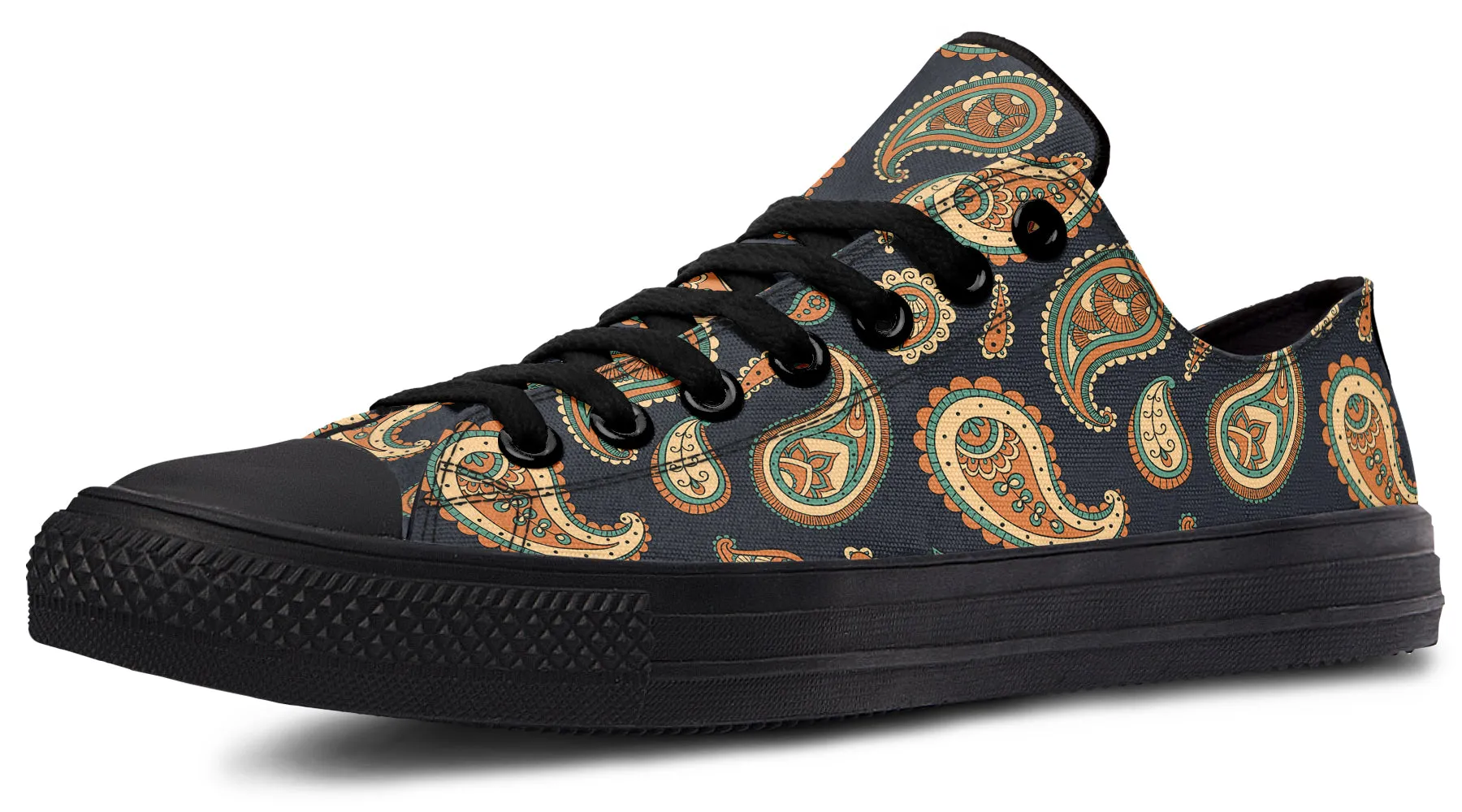 Retro Paisley Low Tops