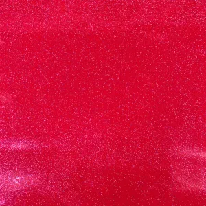 Rose Red Sparkle Glitter Vinyl Fabric