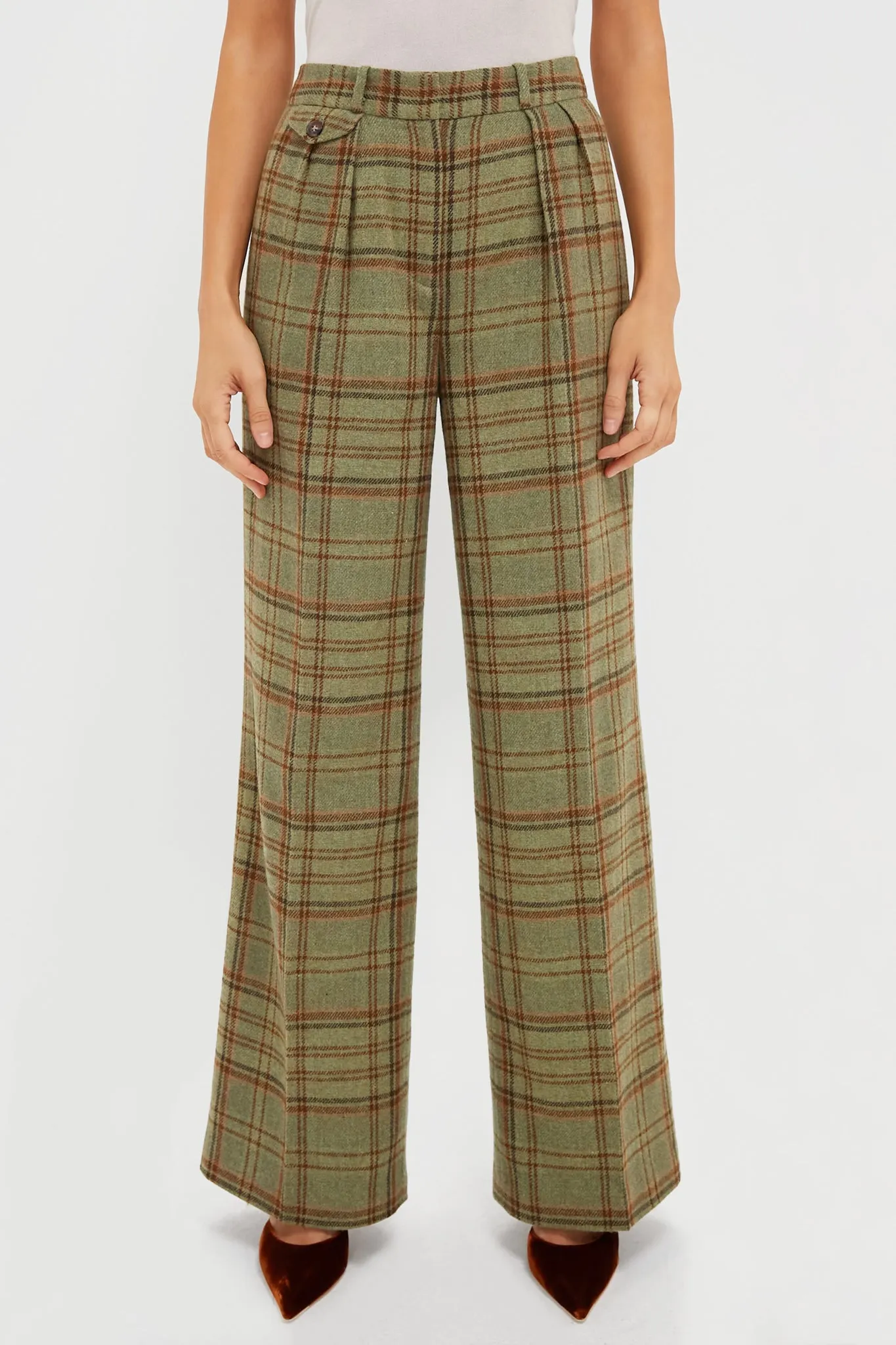 Sherwood Plaid Wool Tobin Pants