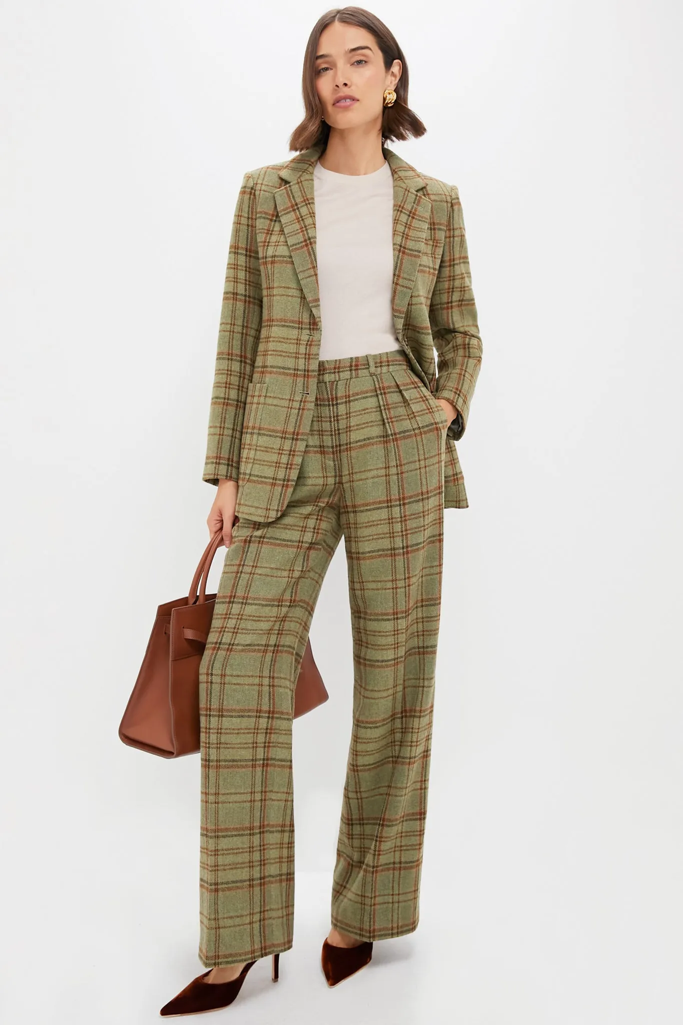 Sherwood Plaid Wool Tobin Pants