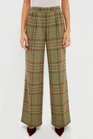 Sherwood Plaid Wool Tobin Pants