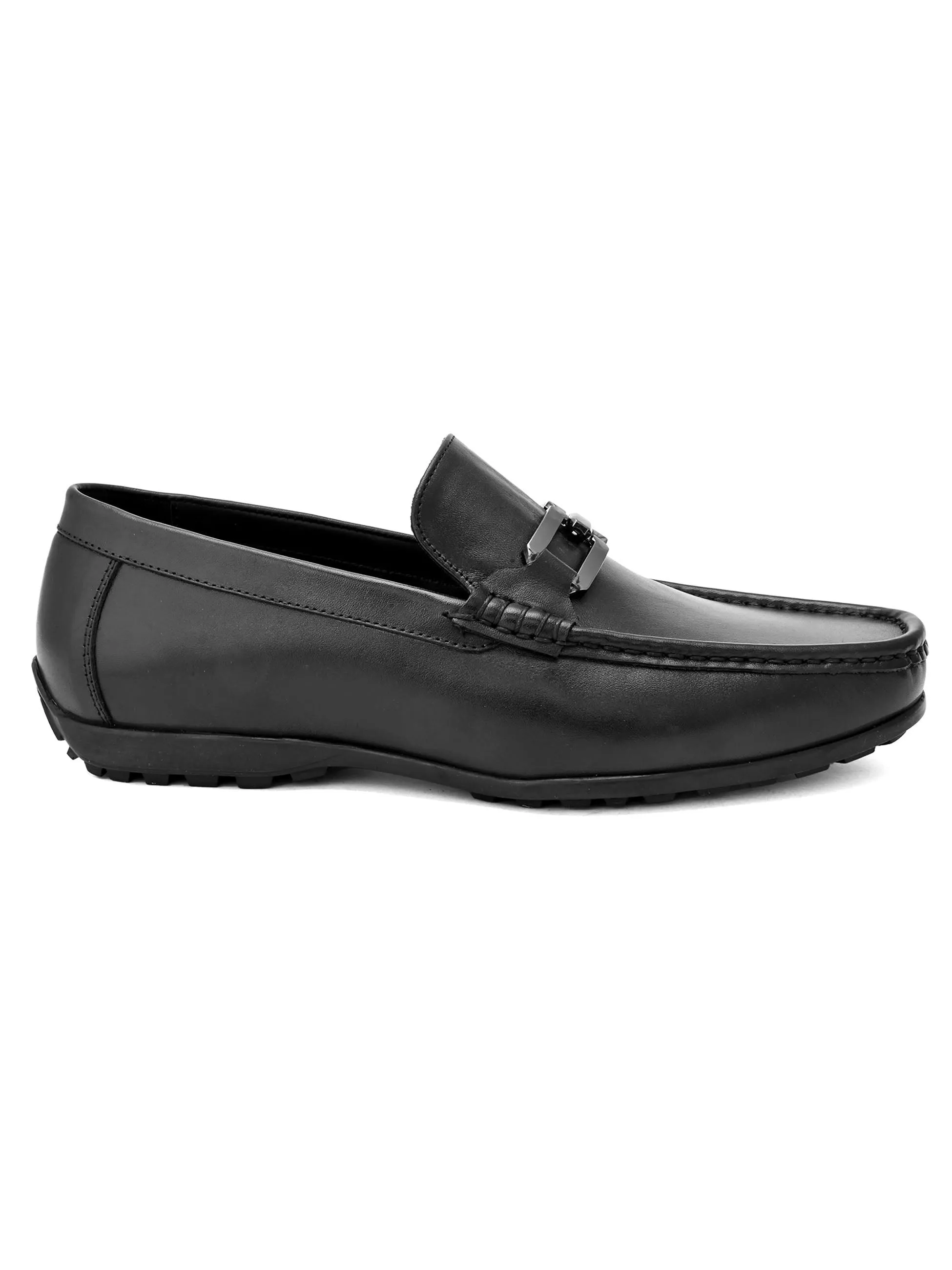 Venetto Black Driving Loafers