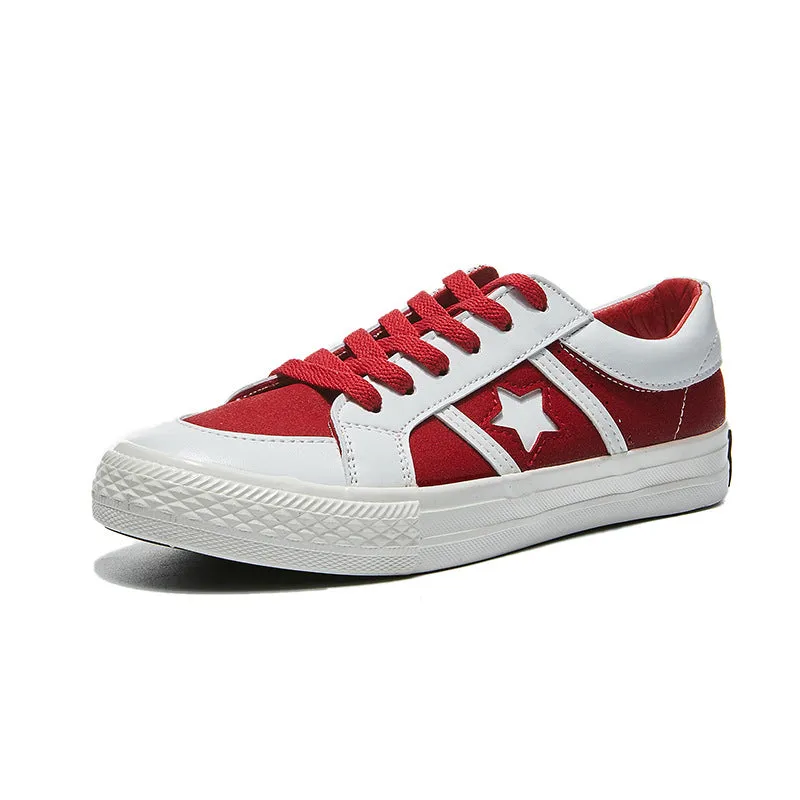 Women's & Men's Summer Bright Oil Retro Classic Vulcanized Canvas Shoes