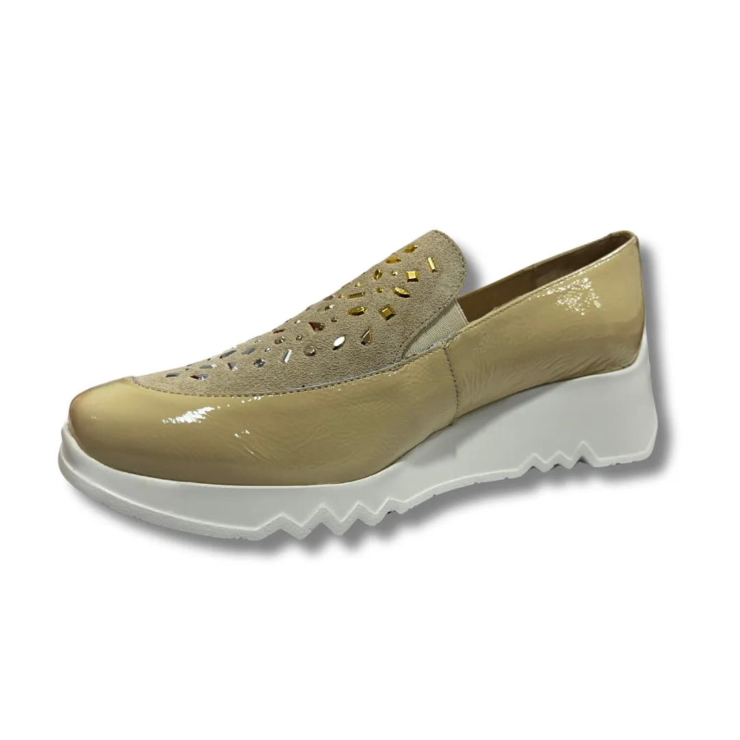 Wonders Womens Loafer E-6742 Beige Natural