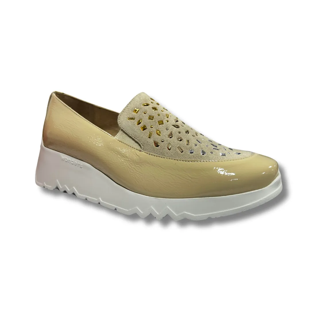 Wonders Womens Loafer E-6742 Beige Natural